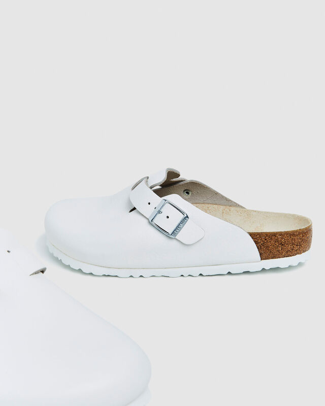 Boston Regular Sandals Natural Leather White, hi-res image number null