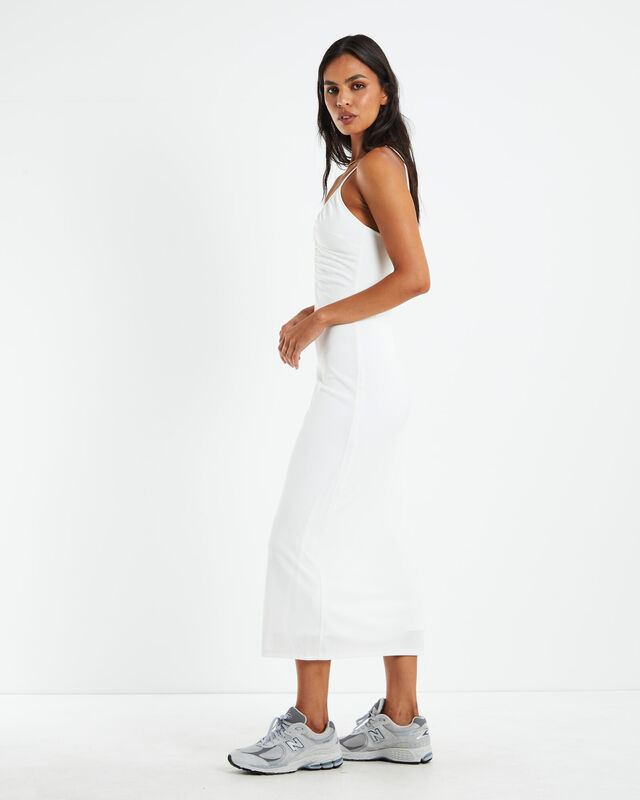 Marissa Slinky Keyhole Dress Off White, hi-res image number null