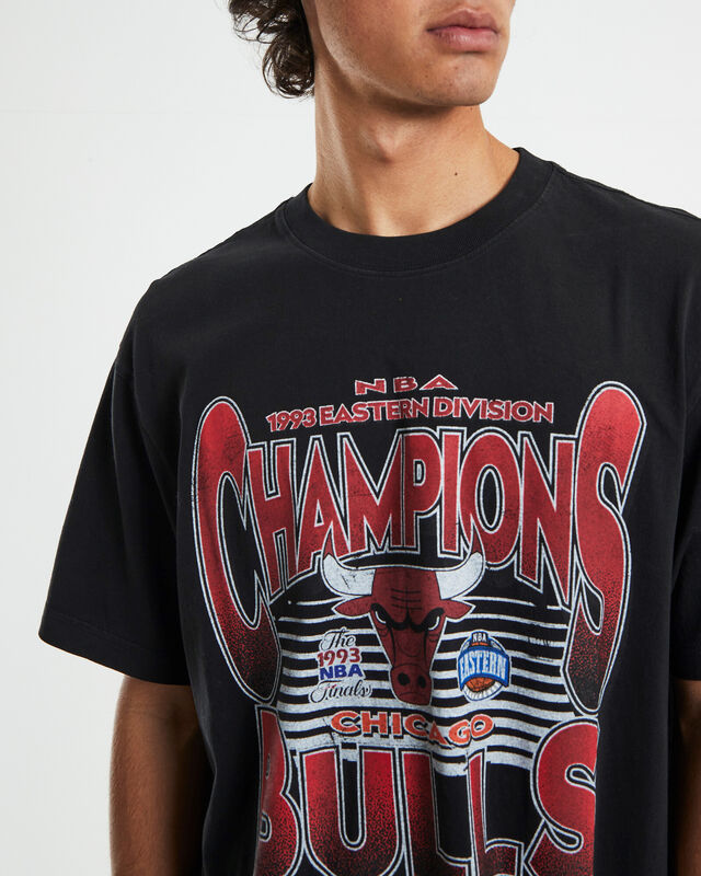 NBA Champs T-shirt Chicago Bulls Faded Black, hi-res image number null
