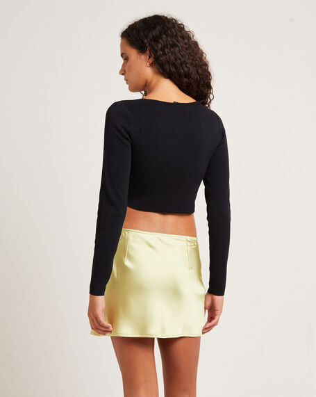 Bianka Cut Out Compact Knit Top