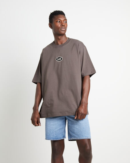 EMB Baggy Short Sleeve T-Shirt in Dark Slate Grey