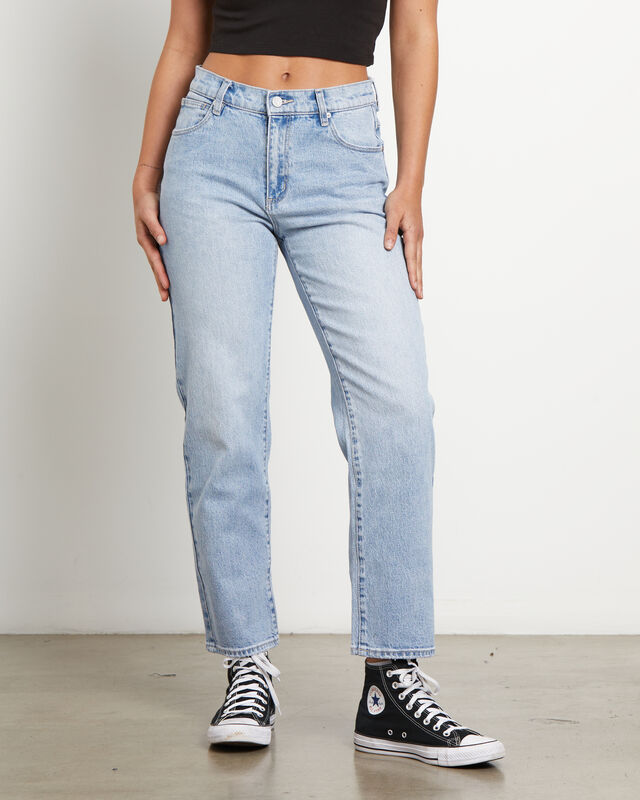 95 Mid Straight Crop Jeans in Organic Denim Blue, hi-res image number null