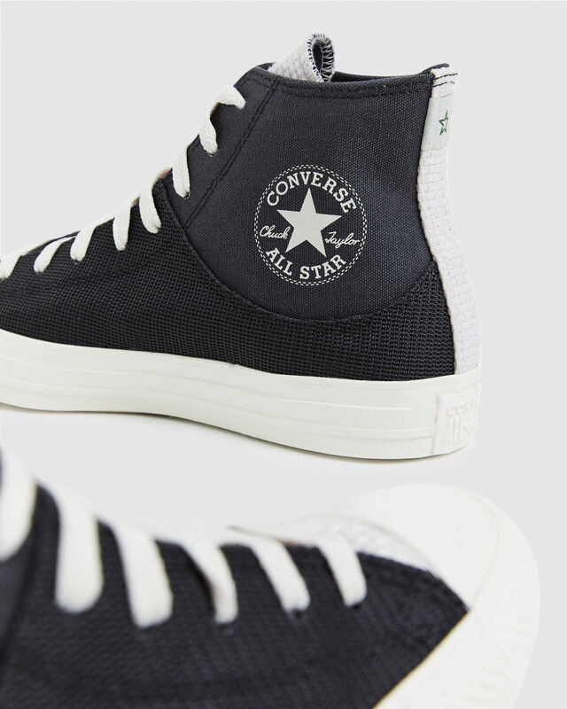Chuck Taylor All Star Recycled Woven & Canvas Sneakers Black, hi-res image number null