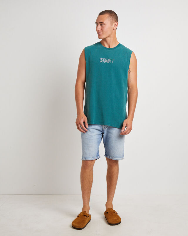 Gritter Muscle Tee in Forest Green, hi-res image number null