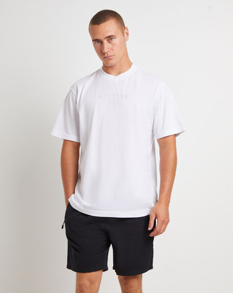 Thrown Out Recycled Retro Fit T-Shirt in White
