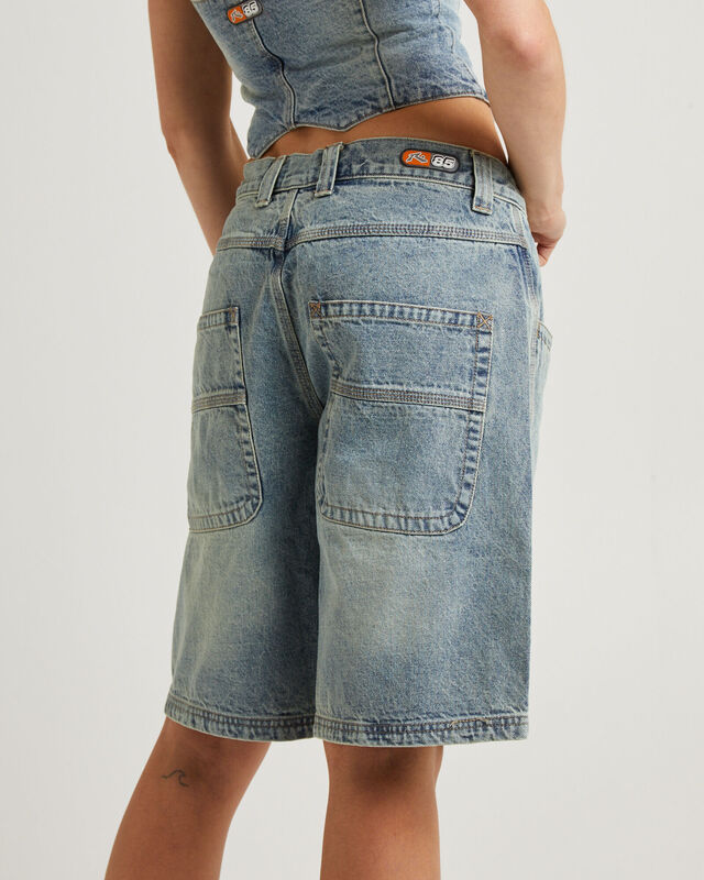 Flip Mommy Tapeless Low Rise Denim Shorts, hi-res image number null