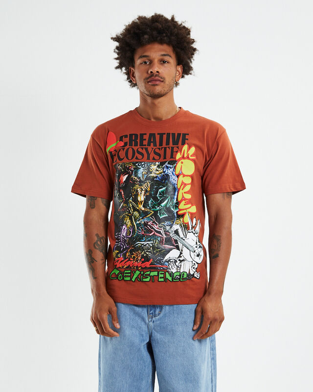 Creative Ecosystem Short Sleeve T-Shirt Rust, hi-res image number null