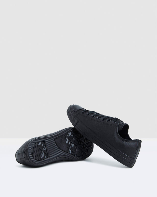 Chuck Taylor All Star Lo Leather Sneakers Mono Black, hi-res image number null