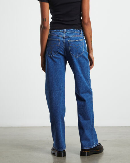 Heidi Low Rise Jeans Organic Vintage Blue