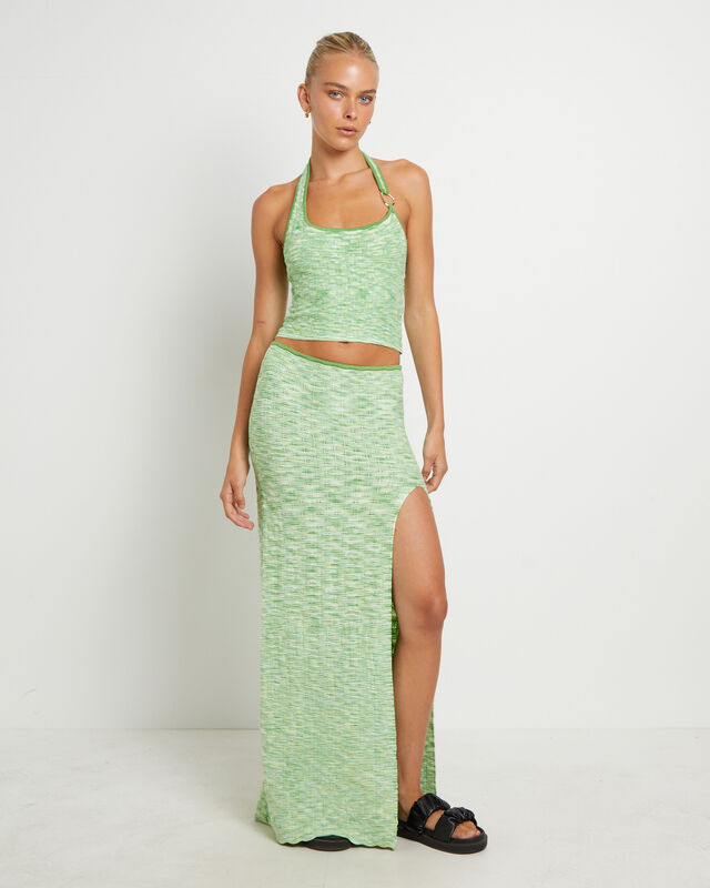 Ombre Knit Maxi Skirt in Citrus, hi-res image number null