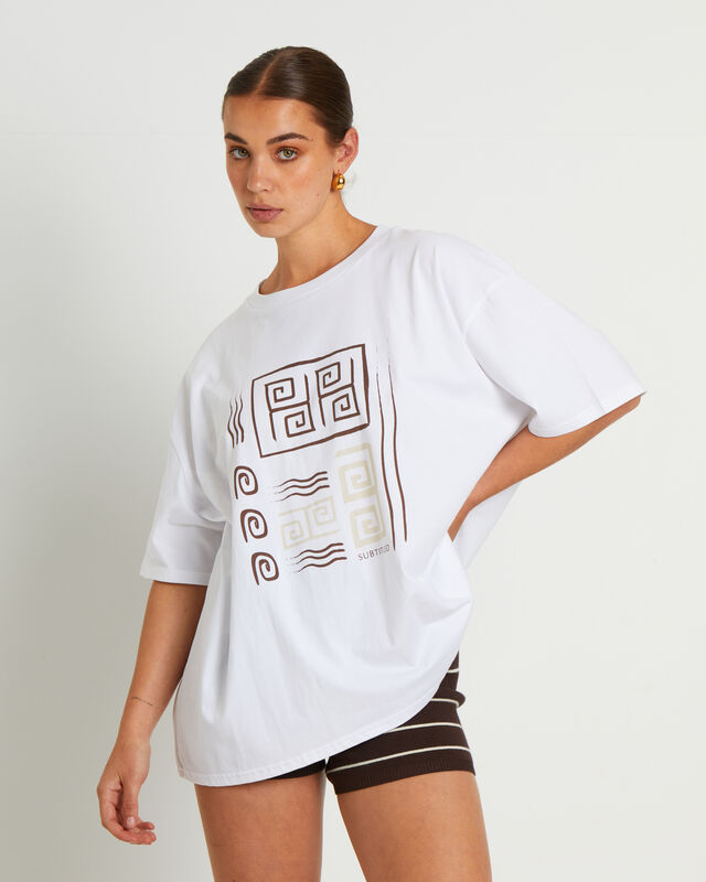 Let Go Oversized T-Shirt in White, hi-res image number null