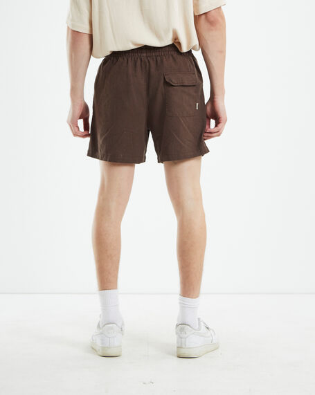 Puglia Linen Shorts Umber