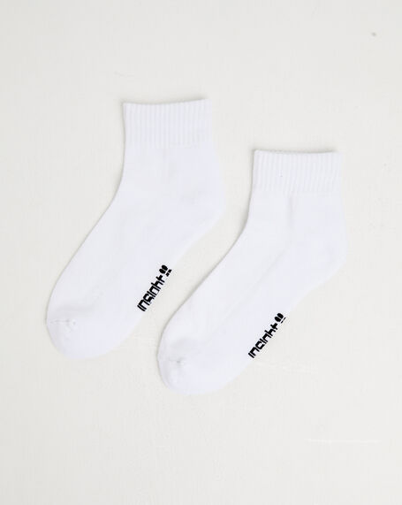 Logo Ankle Socks in White