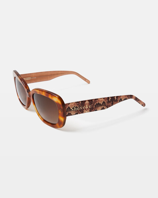Devon Snake Sunglasses Tort Brown, hi-res image number null