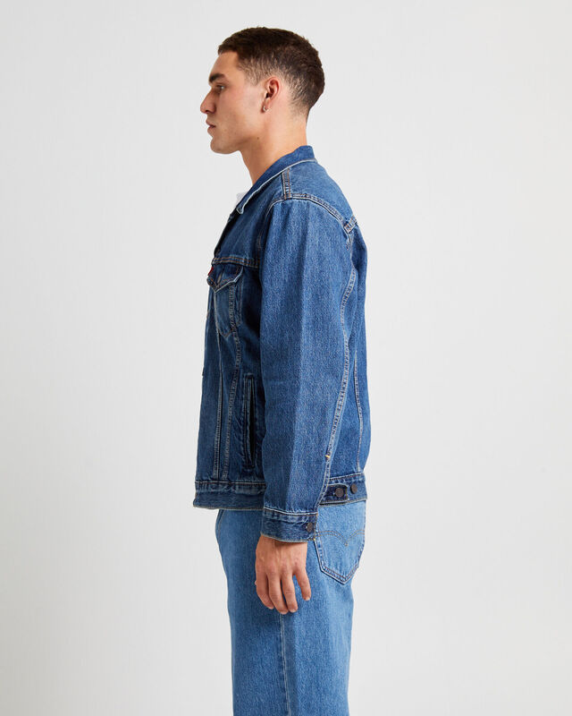 Relaxed Fit Trucker Denim Jacket Waterfalls, hi-res image number null