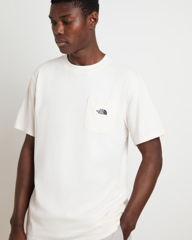 Short Sleeve Heritage Patch Pocket T-Shirt in Gardenia White, hi-res image number null