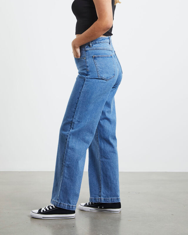 A 94 High & Wide Jeans Debbie Blue, hi-res image number null