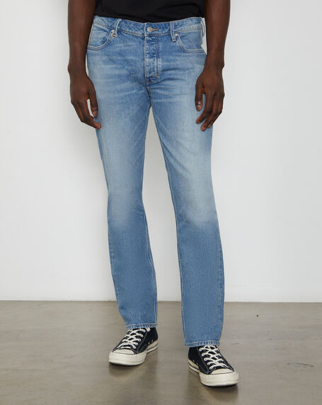 Lou Straight Denim Jeans in Wandered Blue