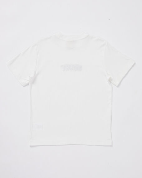 Teen Boys Dive Short Sleeve T-Shirt in White