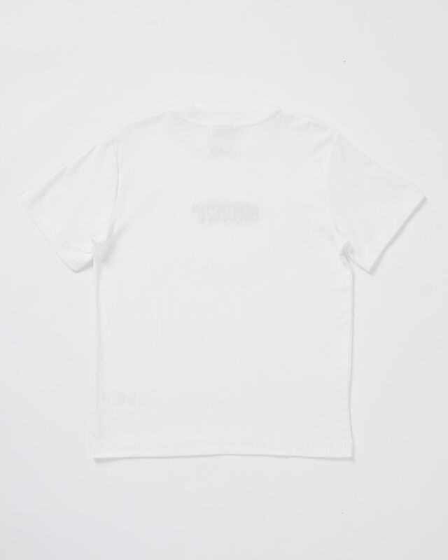 Teen Boys Dive Short Sleeve T-Shirt in White, hi-res image number null
