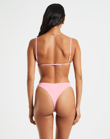 Classic Trangle Bikini Top in Pink