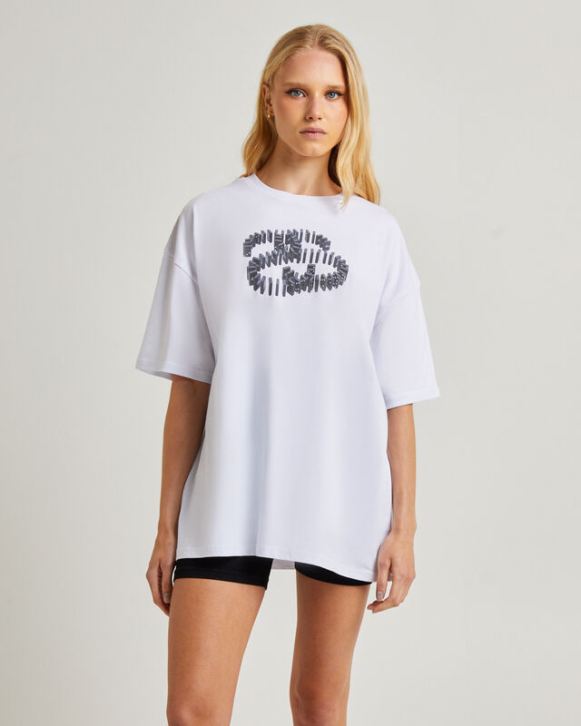 Dominoes Relaxed Short Sleeve T-Shirt White, hi-res image number null