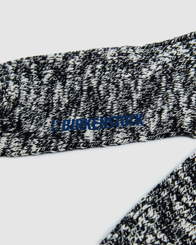 Cotton Slub Socks Black/Grey, hi-res image number null