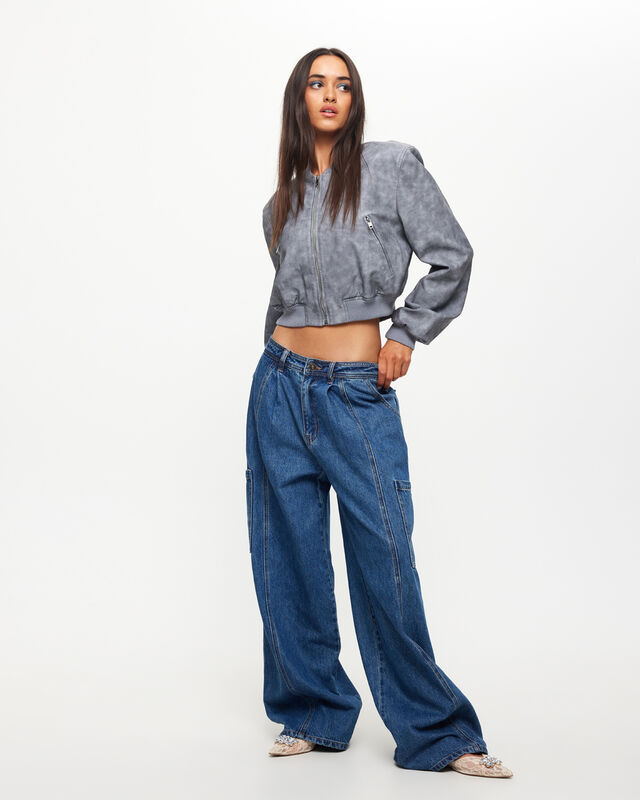 Veneda Baggy Denim Jeans in Blue, hi-res image number null