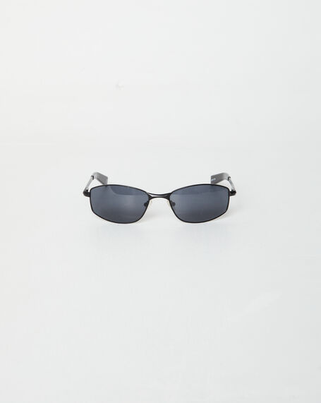 Star Beam Matte Sunglasses in Black Smoke Mono