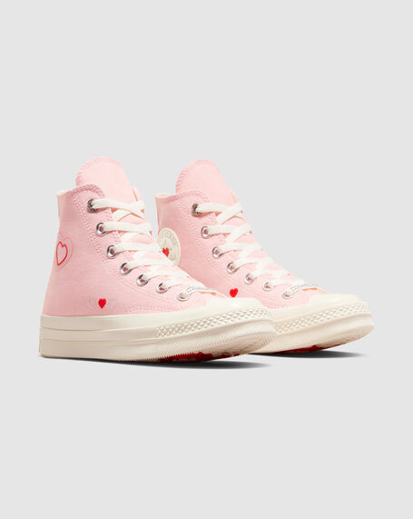Chuck 70 Y2K Heart Valentine's Day Love Shoes in Donut Glaze
