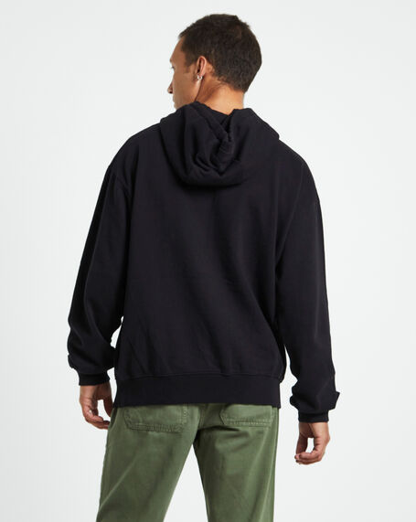Sunshine Recycled Pull On Hoodie Black