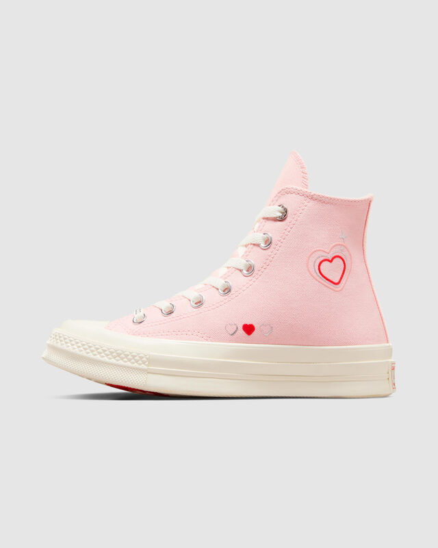 Chuck 70 Y2K Heart Valentine's Day Love Shoes in Donut Glaze, hi-res image number null