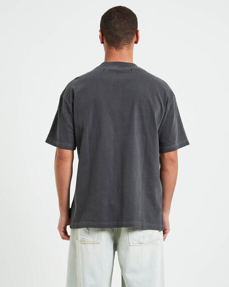 Wrapped Short Sleeve T-Shirt in Pewter Grey