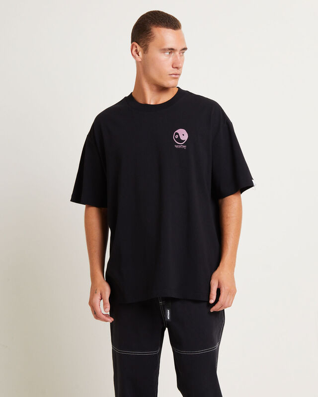 Peace Corp Short Sleeve T-Shirt in Black, hi-res image number null