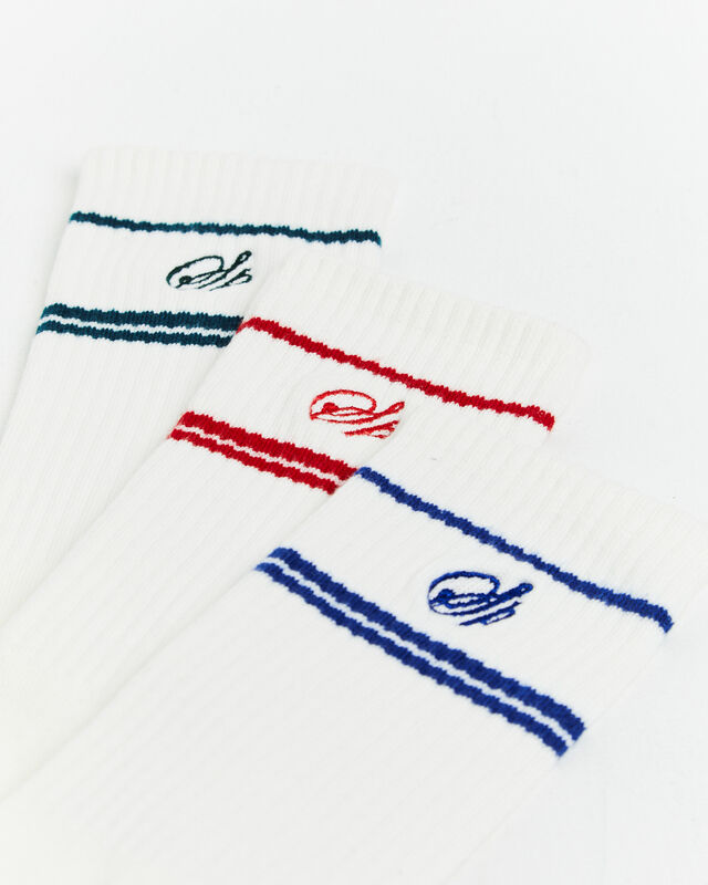 Stripe Socks 3 Pack White, hi-res image number null
