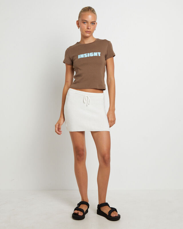Dazed & Confused Baby Tee in Chocolate, hi-res image number null