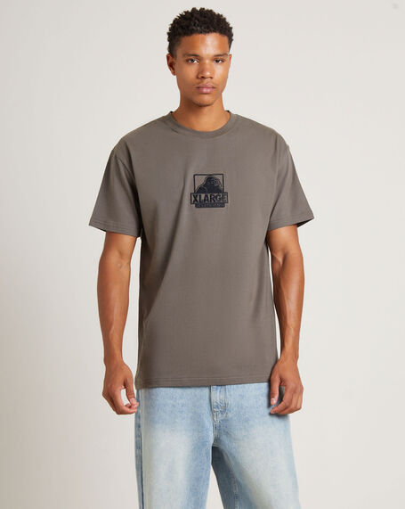 91 EMB Short Sleeve T-Shirt in Canteen Brown