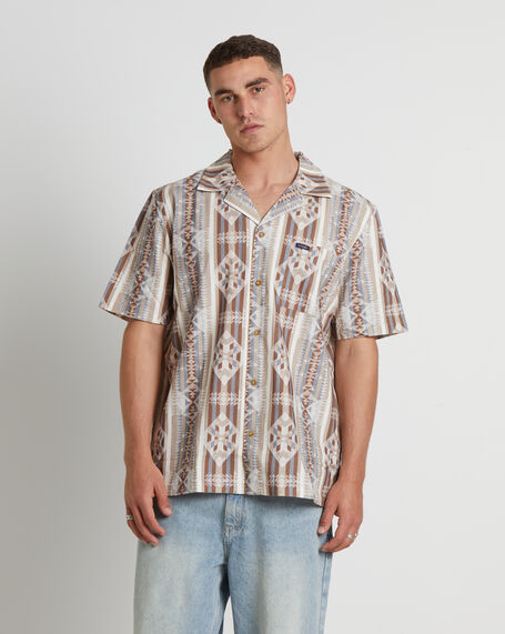 Resort Short Sleeve Shirt in Taurus Stripe