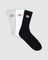H.S Odessa 3 Pack Crew Socks Black/White/Grey