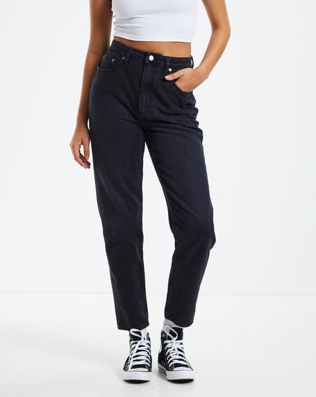 High Moms Jeans Clean Black Theory