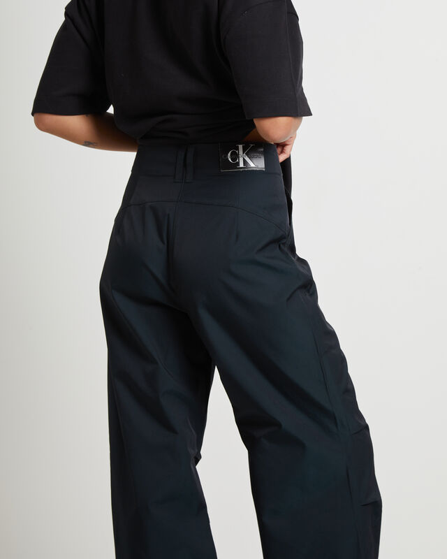 Two Tone Parachute Pants in Black/Grey, hi-res image number null