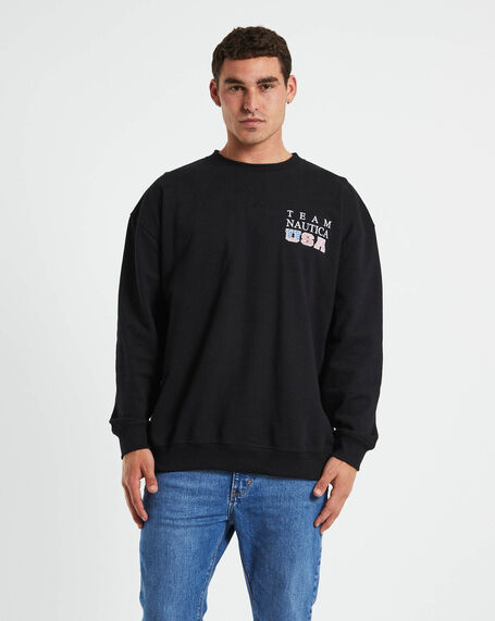 Norrie Long Sleeve Sweatshirt in Black