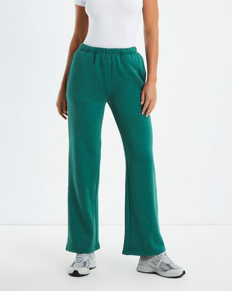 State Straight Leg Trackpants Forest Green