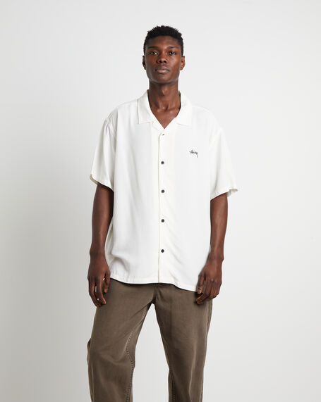 Flame Short Sleeve Shirt in White