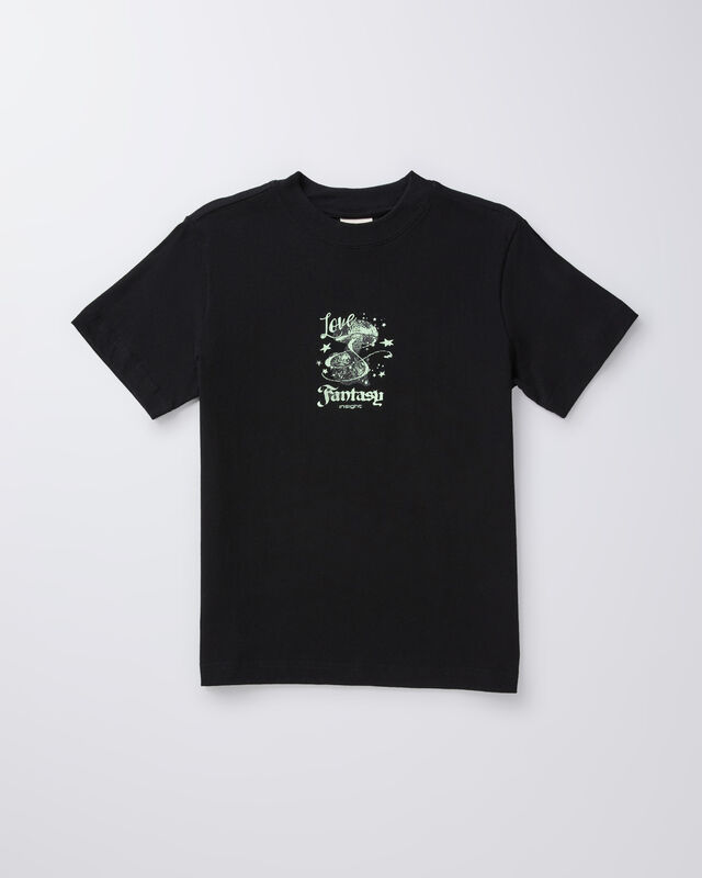 Teen Boys Fantasy Short Sleeve T-Shirt in Black, hi-res image number null