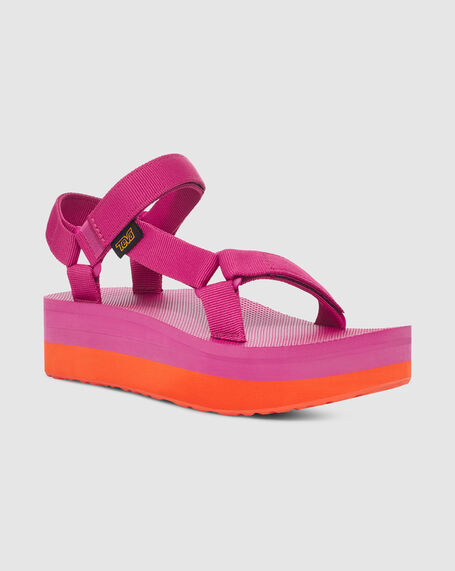 Women's Flatform Universal Sandals in Rose/Violet/Orange