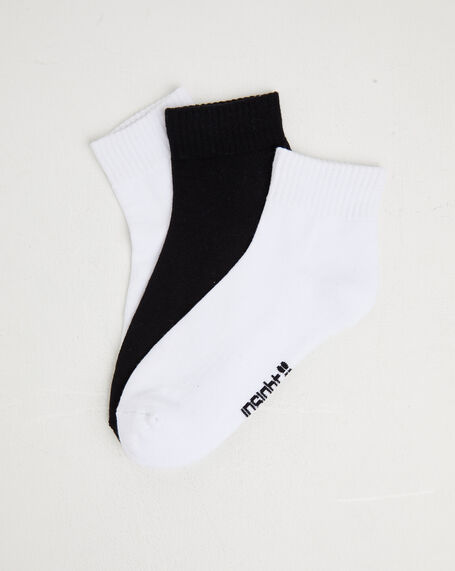 Logo Ankle Socks in White