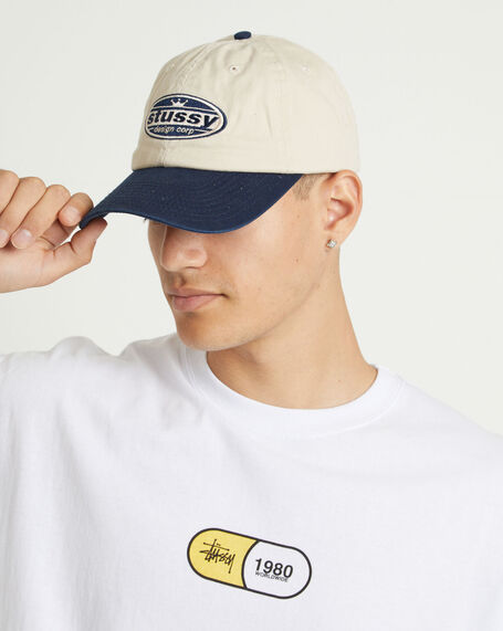 GP Exclusive - Oval Low Pro Cap in Natural/Navy