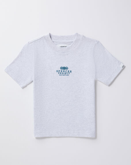Boys Court Short Sleeve T-Shirt in Frost Marle