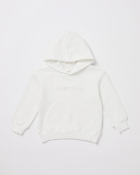 Girls State Oversized Hoodie in White